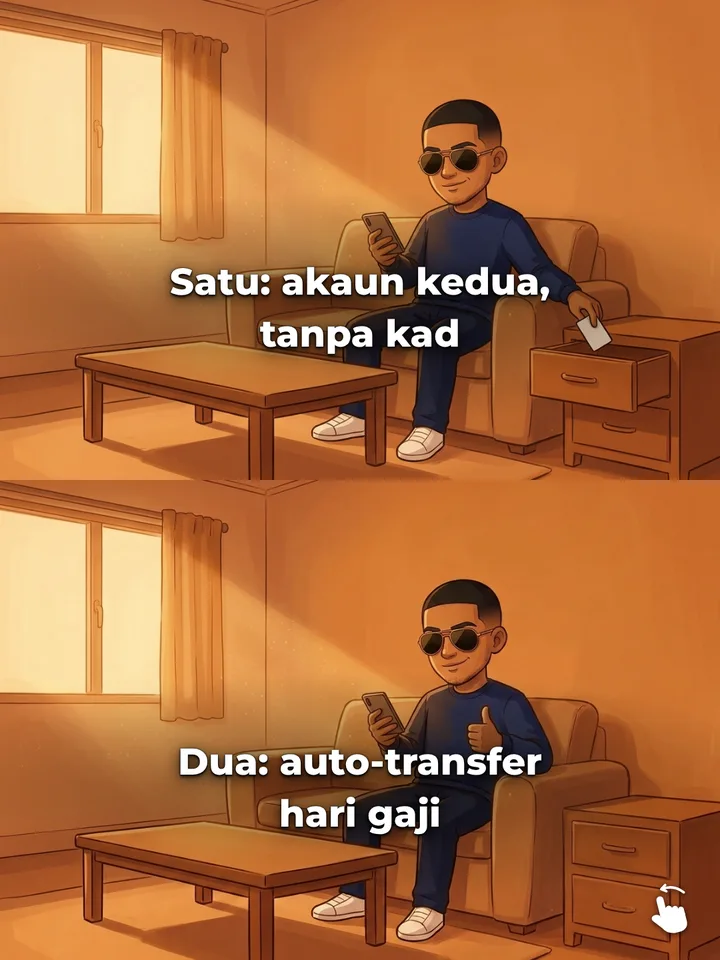 Abang di rumah: simpan kad dalam laci, kemudian tetapkan pindahan automatik di telefon.